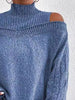 Cold Shoulder Turtleneck Sweater by Wild and Free Boutique