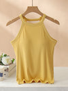 Grecian Neck Tank With Chest Pads