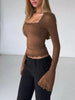 Lace Trim Long Sleeve T-Shirt by Simply Love