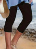 Women’s Slim Fit Cropped Leggings – High Elasticity Tight Pants by FitiqueFit
