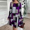 Women's Round Neck Long Sleeve Dress by FitiqueFit