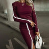 Women’s 2-Piece Skirt Set — Long Sleeve Sweatshirt + Midi Skirt by FitiqueFit
