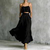 Women’s Two-Piece Flared Skirt Set – High-Waist Elegant Outfit by FitiqueFit