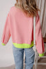 Letter Graphic Round Neck Long Sleeve Sweatshirt by Wild and Free Boutique