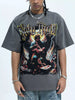 Men's Graphic Round Neck Oversized T-Shirt by Simply Love
