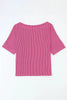 Ribbed Knit Off-Shoulder Blouse by Wild and Free Boutique