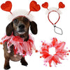 Pets Valentine's Day Decoration Pet Scar Valentine's Day Hairband Dog Party Decoration Prop Dog Accessories Pet Products by My Store