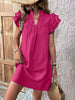 Elegant Ruffled Cap Sleeve Mini Dress Feminine & Flowy Summer Dress by Stevvex