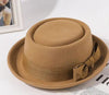 Vintage Bow British Retro Flat Top Hat for Women by FitiqueFit