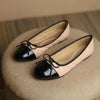 Women's Classic Egg-Roll Edge Slip-On Flats – Chanel-Inspired Round Toe Pumps by FitiqueFit