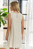 Applique Round Neck Sleeveless Shift Dress For Summer – Classy, Sophisticated, Fashionable, Flattering, Stylish, Timeless Elegance by Stevvex