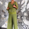 Solid-Color Chiffon Two-Piece Set – 10 Colors, S–5XL by FitiqueFit