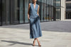Women's Sleeveless Linen Shirt & Cropped Pants Set – Casual 2-Piece Outfit by FitiqueFit