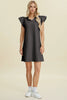 Double Take Full Size Ruffled V-Neck Cap Sleeve Dress – Ruffled V-Neck Dress, Cap Sleeve Dress, Elegant Ruffled Dress, Flattering V-Neck Dress, Stylish Full-Size Dress, Comfortable Ruffle Dress, Chic Cap Sleeve Dress by Stevvex