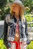 Fashionable Black Button-Up Jacket With Crochet Patches and Embroidery Unique Design Jacket by Stevvex