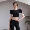 Tight Fit Yoga Top With Chest Pad Beauty Back Breathable by FitiqueFit