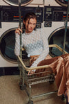 See-through Textured Lace Top