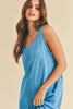 High-Low Hem Scoop Neck Midi Comfortable Tank Dress For Women Modern Chic, Versatile Design with Trendy High-Low Hem, Perfect for Casual & Elevated Looks by Stevvex
