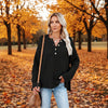 Solid Color V-Neck Pullover Knit Sweater | Relaxed Distressed Fit by FitiqueFit