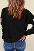 Letter Graphic Bow Long Sleeve Sweatshirt by Wild and Free Boutique