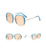 Large Half Frame UV400 Sunglasses – Colorful Fashion Shades by FitiqueFit