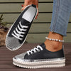 Women’s Plus Size White Sneakers – Chunky Sole Casual Everyday Shoes by FitiqueFit