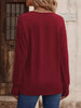 V-Neck Long Sleeve T-Shirt by Simply Love