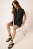 Button Detail Collared Neck Short Sleeve Shirt Dress For Women – Casual, Chic and Versatile Wardrobe Essential by Stevvex