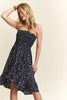 Smocked Floral Tube Dress with Pockets For Summer – FeminineFluttering Floral Tube Dress with Smocked Bodice and Convenient Pockets for a Stylish, Practical Look by Stevvex