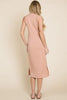 Ribbed Knit Sleeveless Midi Dress For Women – Elegant, Versatile and Stylish Sleeveless Dress with Ribbed Knit Texture and Midi Length by Stevvex
