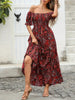 Women’s Paisley One‑Shoulder Maxi Dress by FitiqueFit