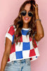 White Color Block Cap Sleeve Sweater by Wild and Free Boutique