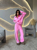 Women’s Long-Sleeve Zip-Up Jacket and Sweatpants Two-Piece Set by FitiqueFit