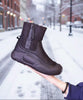 Women’s Winter Plush Snow Boots – Waterproof Side Zip Thick Sole Boots by FitiqueFit