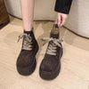 Women’s Chunky Sole Lace-Up Boots – Vintage Style by FitiqueFit
