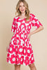 Summer Trendy Women Flower Print Ruched Dress - Trendy and Comfortable Dress for Effortless Style by Stevvex