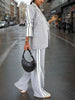 Women’s Elegant Solid Color Suit Set by FitiqueFit