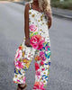 Women's Butterfly Print Overalls – Sleeveless Loose Fit Suspender Pants by FitiqueFit