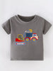 Children's Construction Vehicle Embroidered T-Shirt by Simply Love