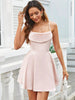 Plunging Neck Halter Dress – Waist-Cinching Elegant Style by FitiqueFit