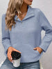 Textured Quarter Snap Sweatshirt by Wild and Free Boutique
