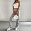 Solid Rib-Knit Pull-On Jogger Pants for Women by FitiqueFit