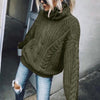 Women's Cable Knit Turtleneck Sweater by FitiqueFit