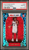 Graded 2020 Panini Hoops Tyrese Maxey #207 Teal Explosion Rookie RC Basketball Card PSA 10 Gem Mint