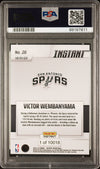 Graded 2023 Panini Instant Victor Wembanyama #26 Rookie RC Basketball Card PSA 8 Near Mint