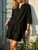 Women's V-Neck Top & High-Waist Wide-Leg Shorts Two-Piece Set by FitiqueFit