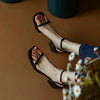 Open Toe Block Heel Buckle Sandals – Versatile Dress Sandal by FitiqueFit