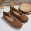 Women’s Low-Cut Round Toe Loafers – Slip-On Flat Casual Shoes by FitiqueFit