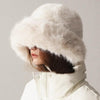 Women’s Oversized Furry Fisherman Hat – Mongolian Style Winter Hat by FitiqueFit