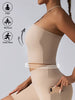 Padded Crop Top Push Up Sports Bra – Seamless Supportive Gym Tank for Women by FitiqueFit
